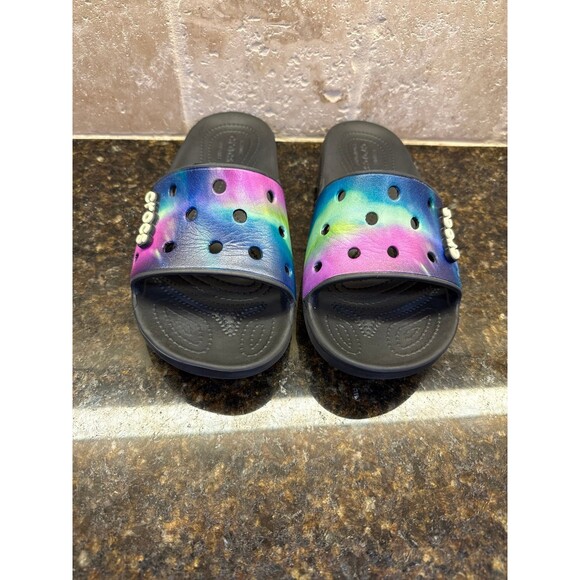 Crocs Classic Slide Out of this World Unisex M6 W8 EUC - Picture 3 of 9